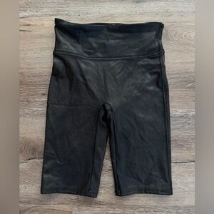 SPANX Faux Leather Bike Shorts